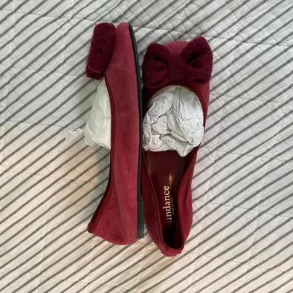 Red Sundance flat shoes